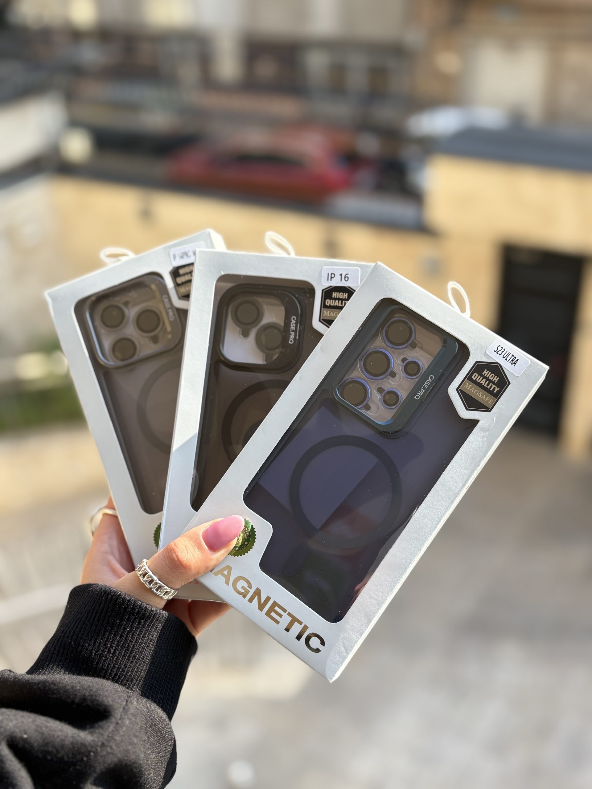 قاب Matte CasePro Lens with MagSafe استند شو با لنز رینگی (کدC1608) - تصویر 12