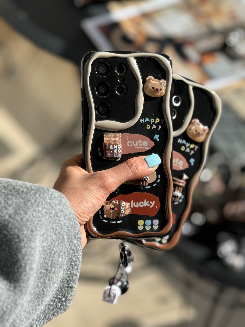 قاب خرس شکلاتی آیفون ، سامسونگ ، شیائومی (کدC1579) - تصویر 2