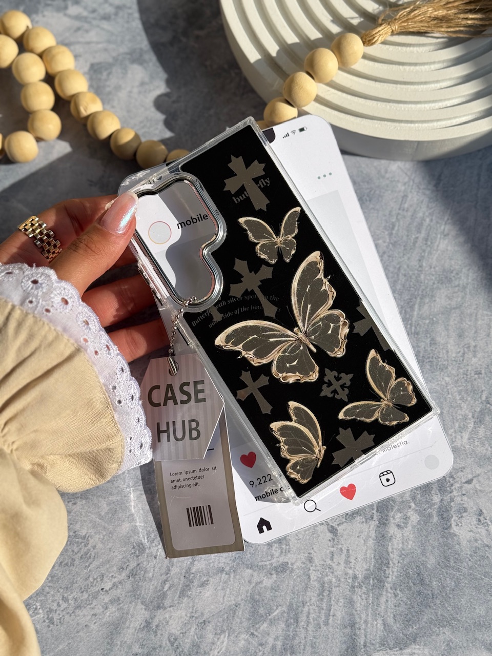 قاب Butterfly Cross (کدC2136) - تصویر 4