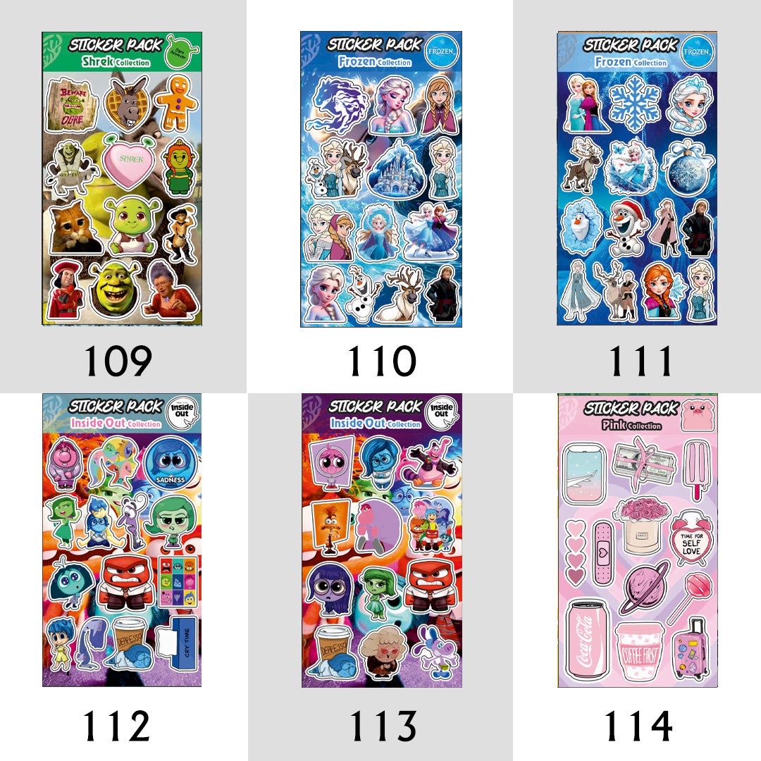 پک استیکر شماره 79 تا 149 (کدa0142)