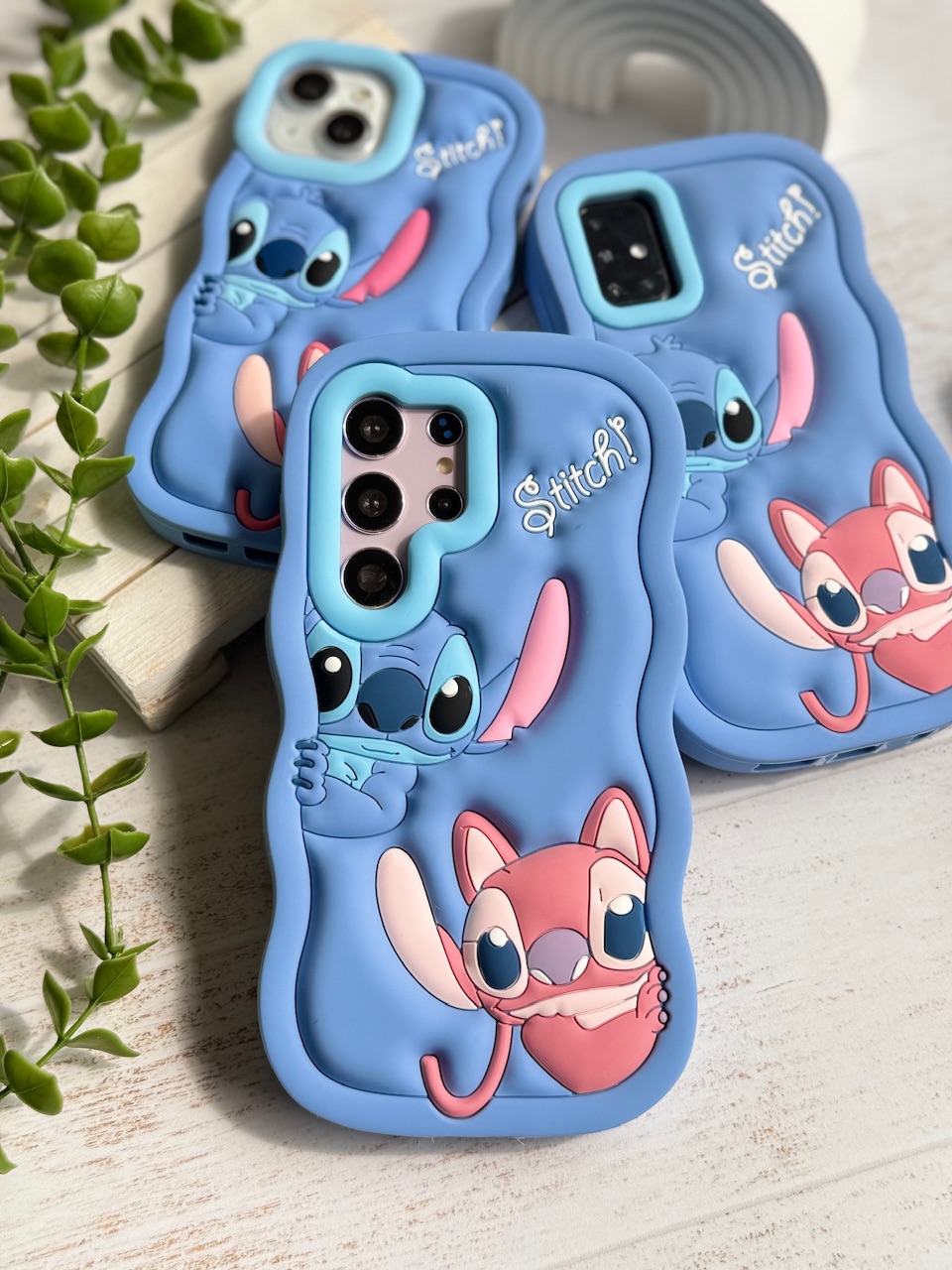 قاب سیلیکونی Stitch Couple (کدC1970) - تصویر 3