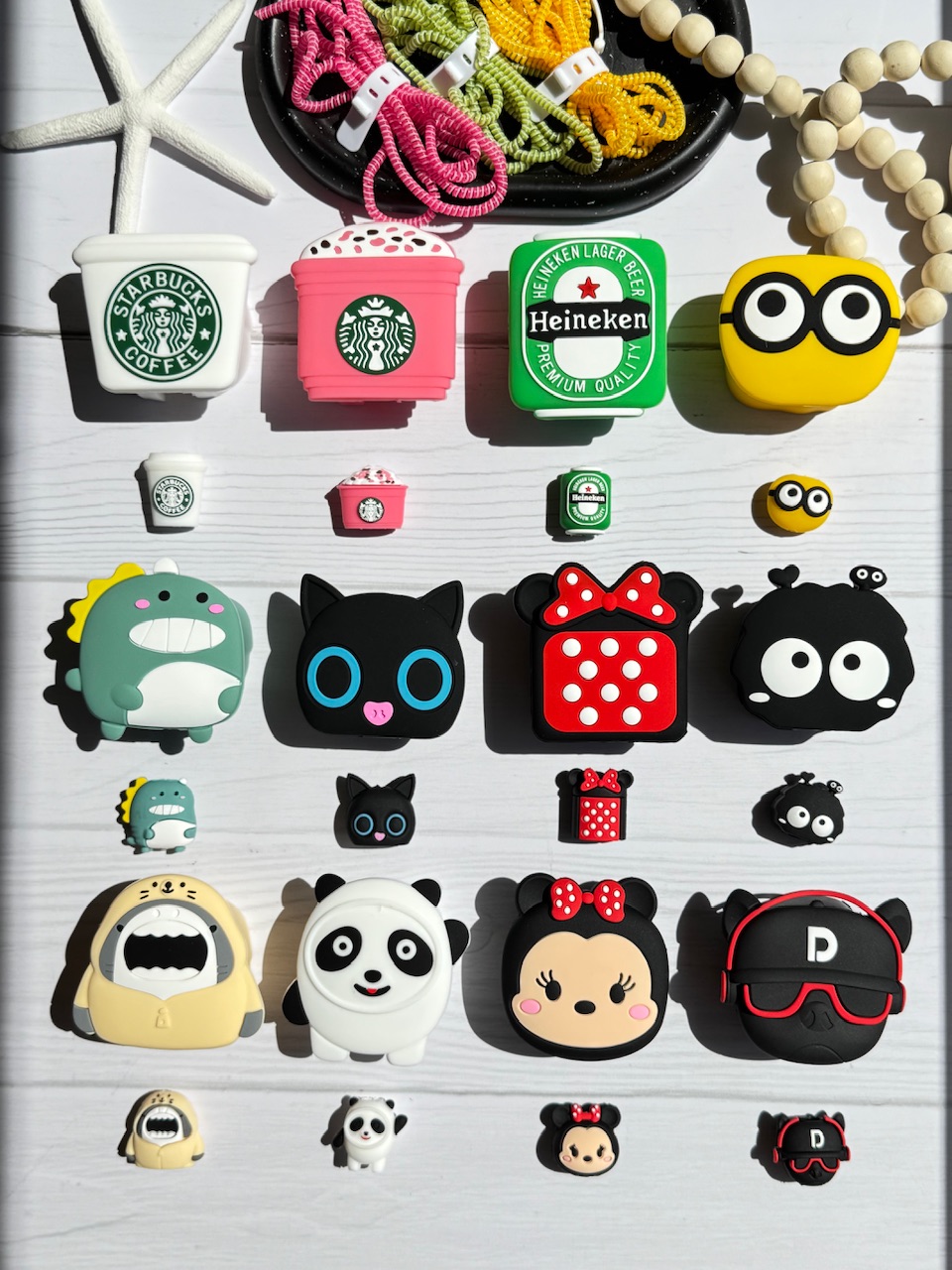 محافظ آداپتور 20 وات عروسکی سیلیکونی (4 تکه) (کدa0162) - تصویر 4