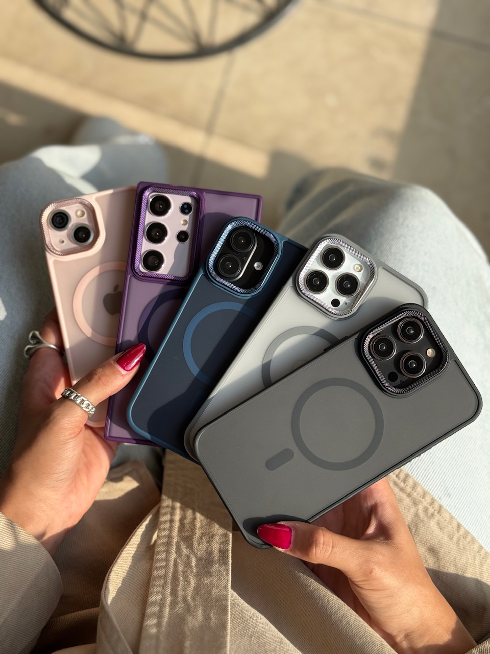 قاب لنز کربن مات مگ سیف آیفون و سامسونگ (کدC1800) - تصویر 5