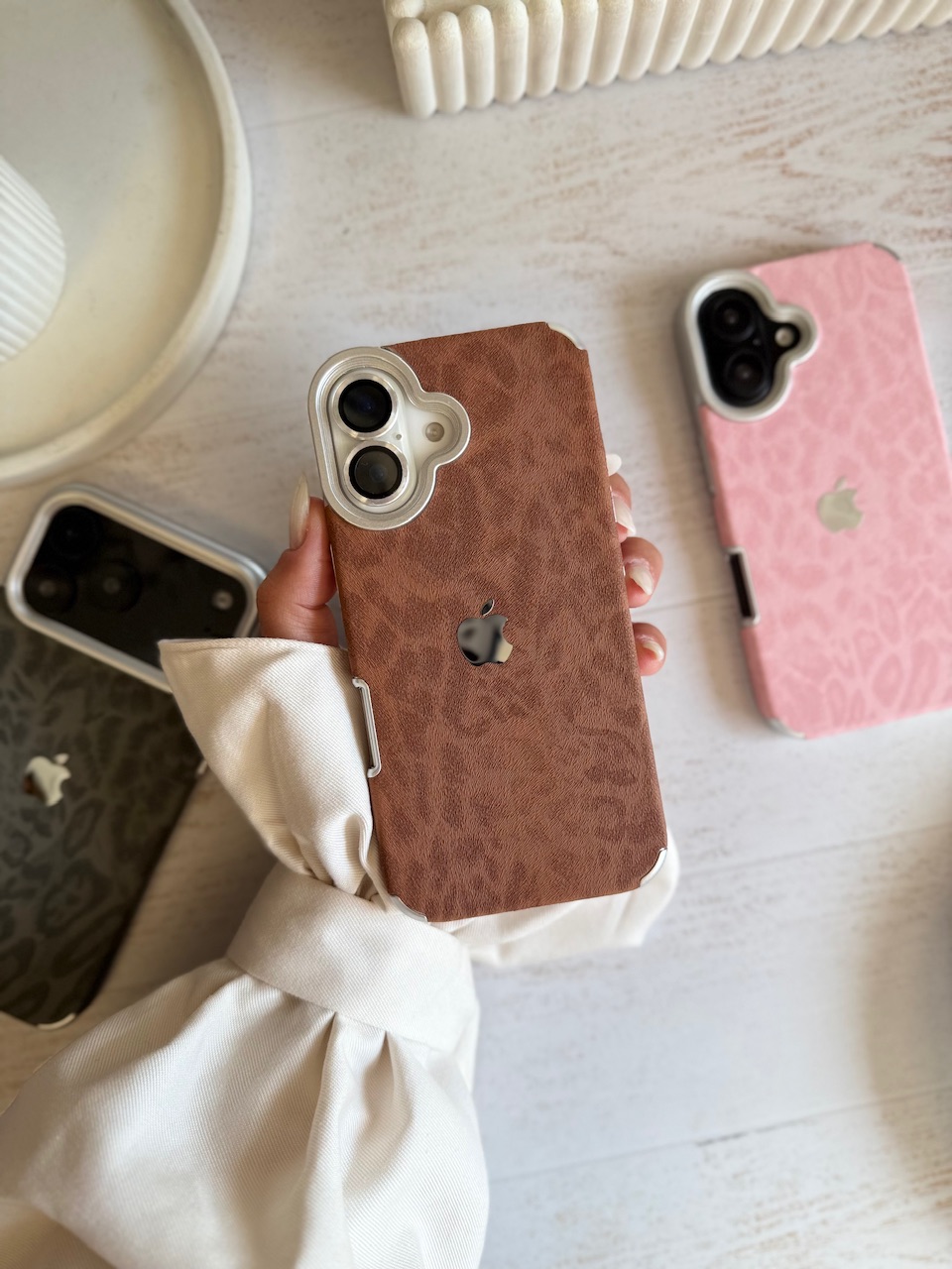 قاب Leopard Luxe (Brown , Pink , Black) (کدC2051) - تصویر 6