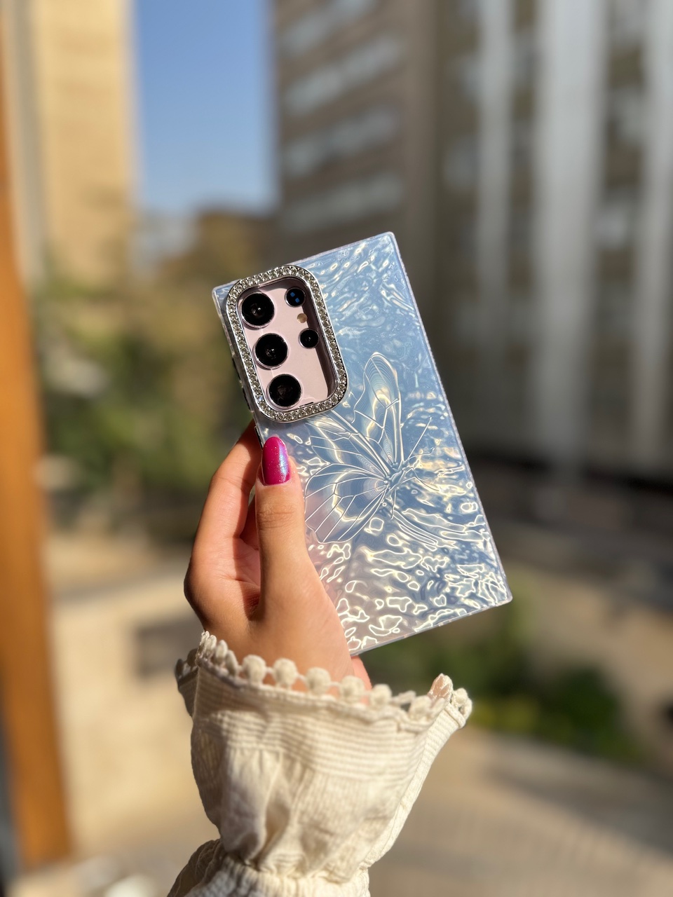 قاب پروانه بی نهایت آیفونی و اندرویدی (کدC2052) - تصویر 5