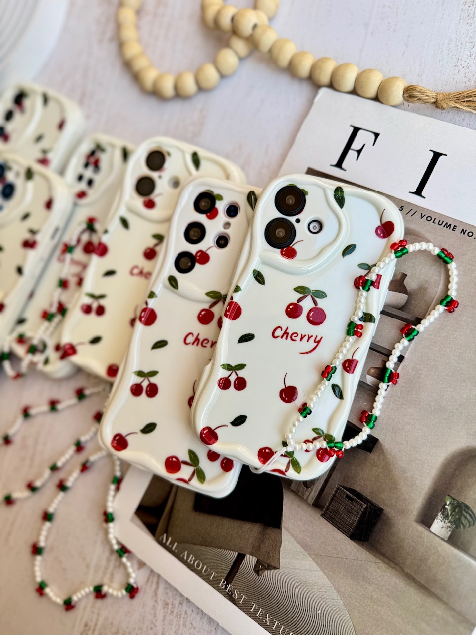 قاب Cherry با آویز آیفون ، سامسونگ ، شیائومی (کدC2044) - تصویر 4