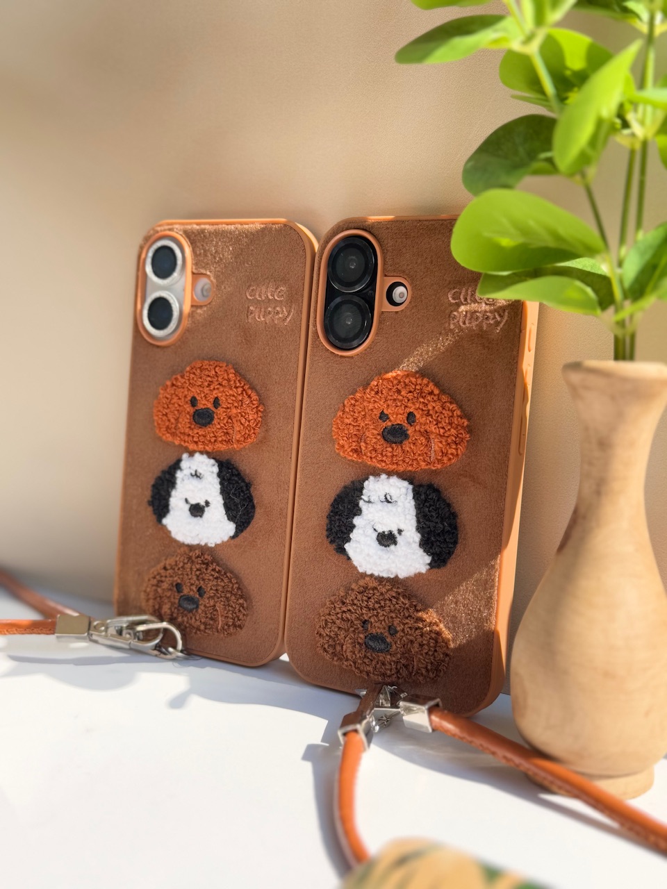 قاب Cute Puppy پشمی با آویز (کدC1952) - تصویر 2