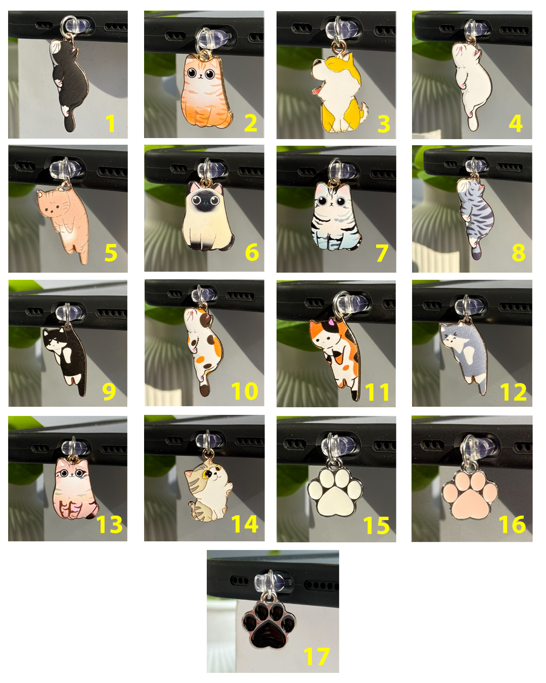 پلاگ فانتزی سوکت شارژ طرح سگ و گربه (کدa0305) - تصویر 2