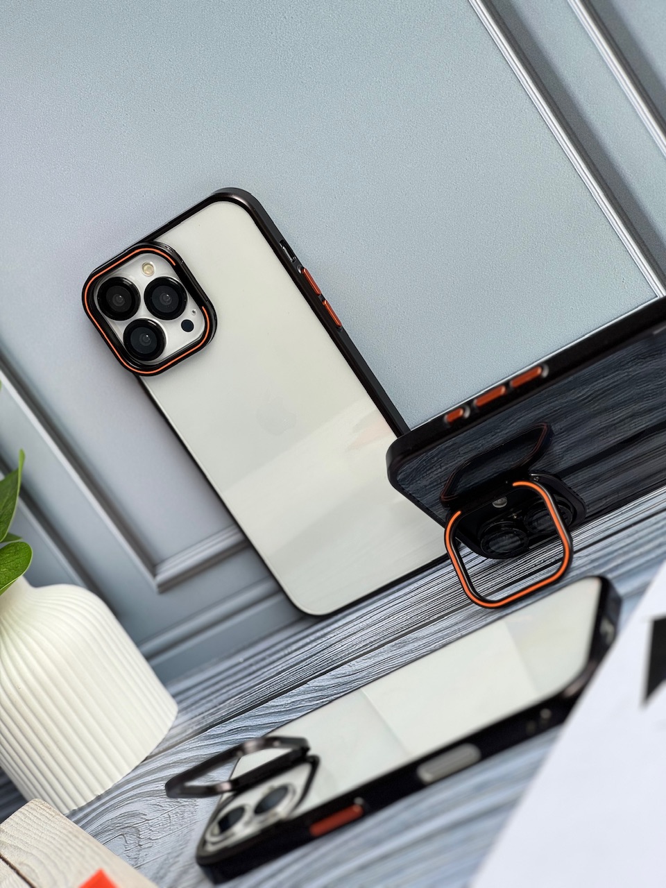 قاب orange lens استند شو با محافظ لنز (کدC1994) - تصویر 2