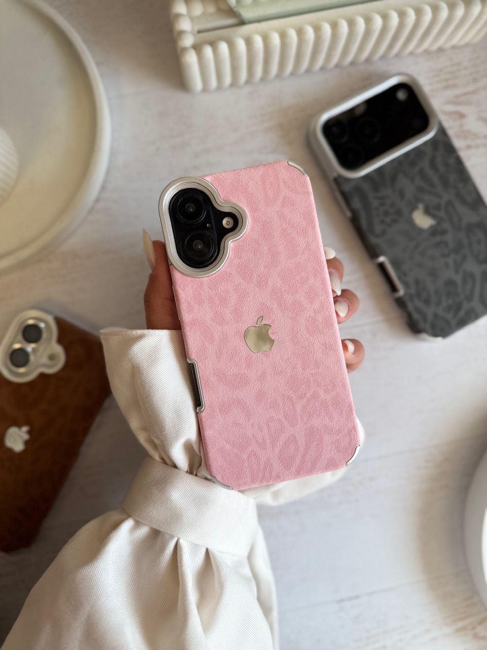 قاب Leopard Luxe (Brown , Pink , Black) (کدC2051) - تصویر 3