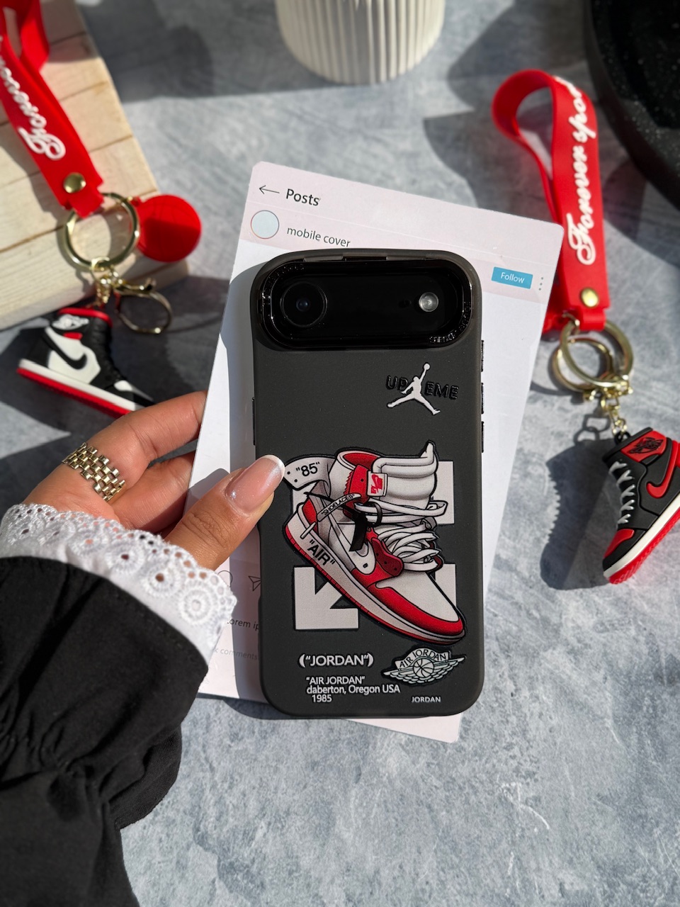 قاب Jordan 1 RED آیفون / سامسونگ / شیائومی (کدC2149) - تصویر 6