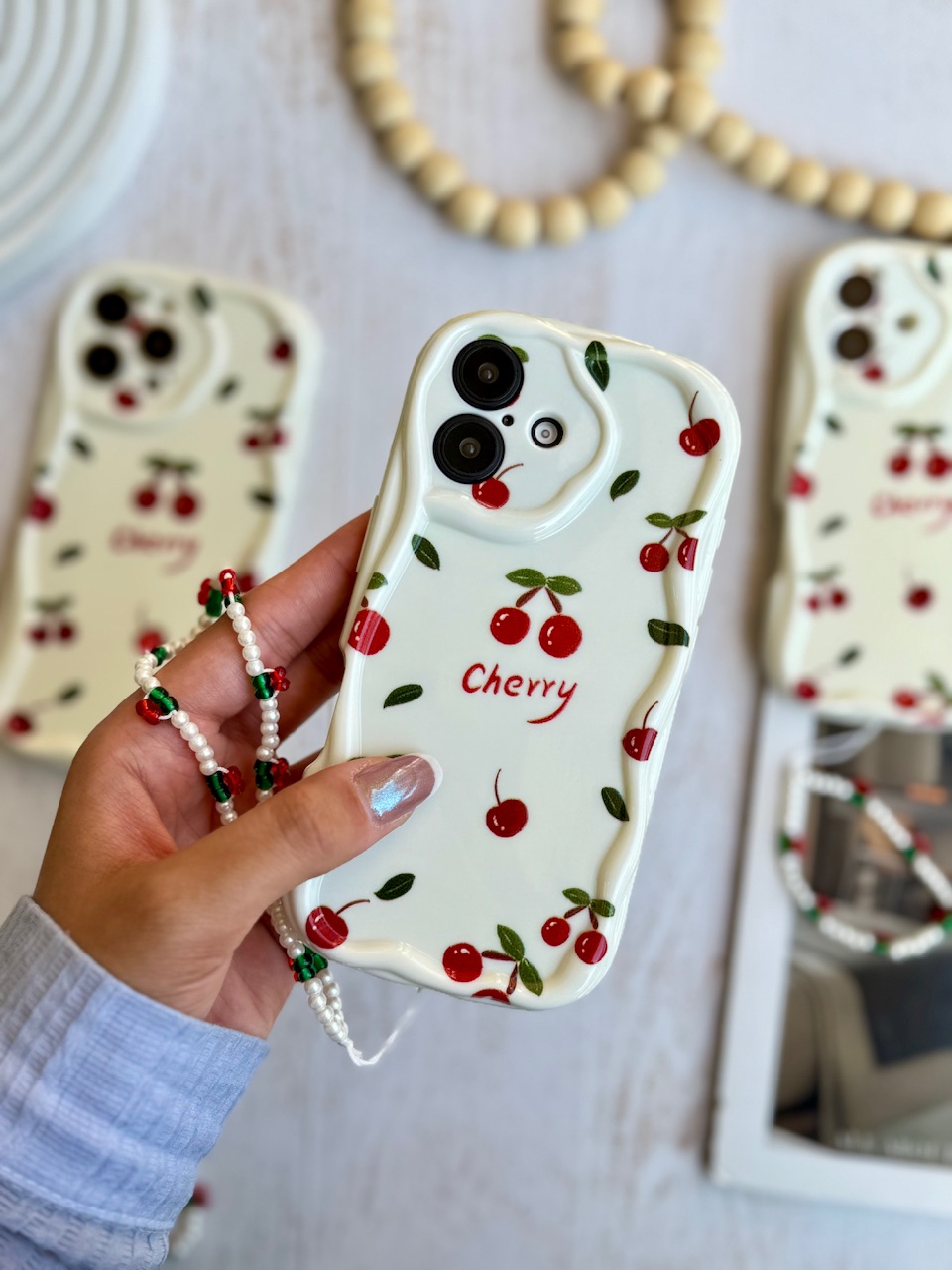 قاب Cherry با آویز آیفون ، سامسونگ ، شیائومی (کدC2044) - تصویر 3