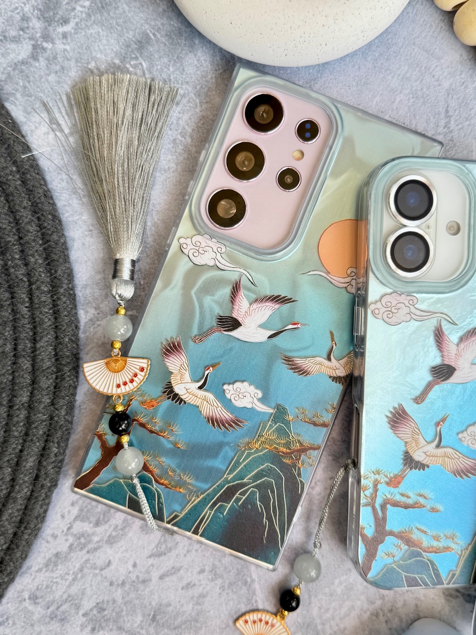 قاب رقص دُرنا همراه با آویز آیفون ، سامسونگ ، شیائومی (کدC2033) - تصویر 5